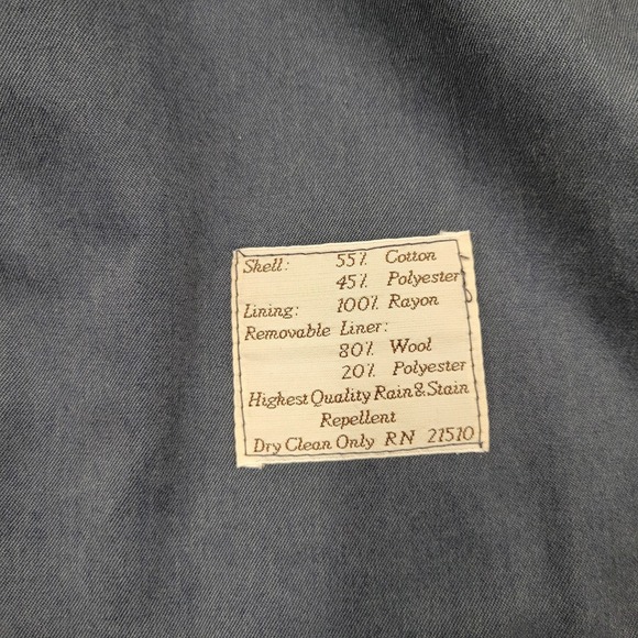 Bradley Jons for Gruner & Co gray trench coat w/ liner size R42 - Picture 7 of 9